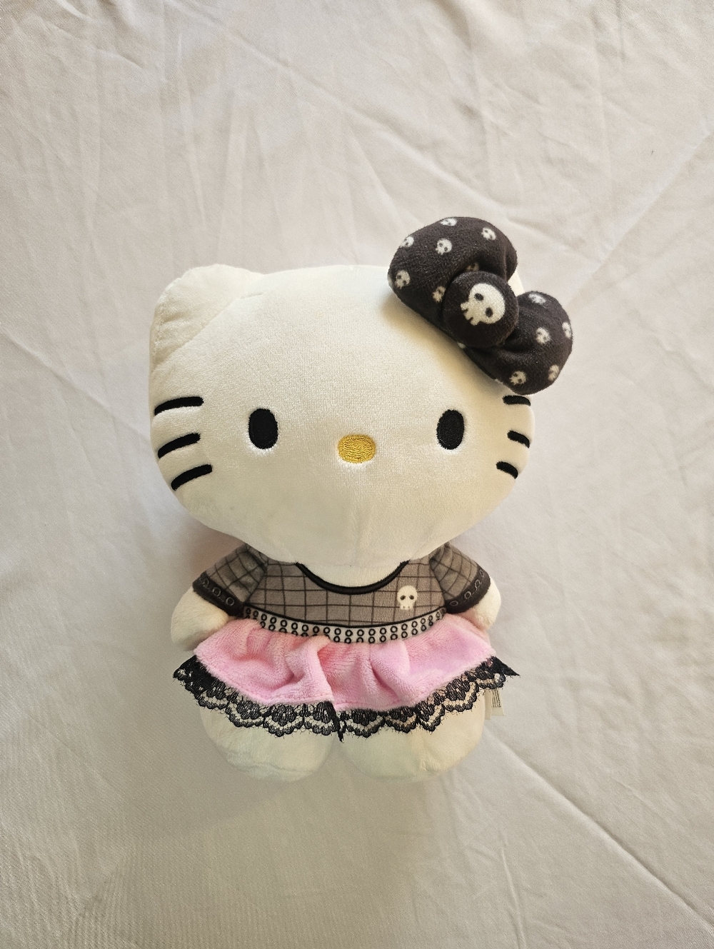 Sanrio Punk Hello Kitty Plush Stuffed Animal, 8 inch plush